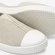 Load image into Gallery viewer, Neutral Cream Slip-On Canvas Shoes