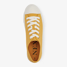 Load image into Gallery viewer, Ochre Yellow Baseball Canvas Trainers