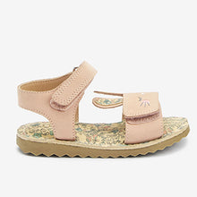 Load image into Gallery viewer, Pink Leather Bunny Little Luxe™ Sandals (Younger Girls)