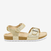 Load image into Gallery viewer, Rose Gold Corkbed Sandals (Older Girls)