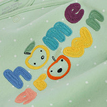 Load image into Gallery viewer, Mint Green Home Grown Baby Sleepsuits 3 Pack (0mth-18mths)