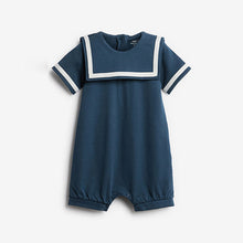 Load image into Gallery viewer, Blue Retro Daddy Single Romper (0mth-18mths)