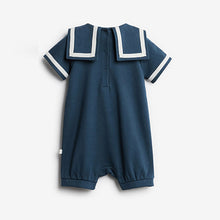 Load image into Gallery viewer, Blue Retro Daddy Single Romper (0mth-18mths)