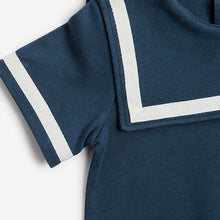 Load image into Gallery viewer, Blue Retro Daddy Single Romper (0mth-18mths)