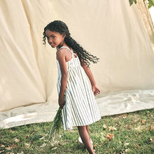 Load image into Gallery viewer, Light Blue Stripe Sundress Dress (3-12yrs)