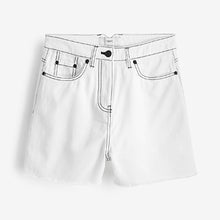 Load image into Gallery viewer, White Tea Dyed Boy Shorts