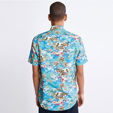 Load image into Gallery viewer, Blue Hawaii Printed Short Sleeve Shirt