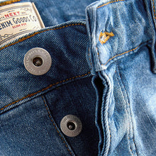 Load image into Gallery viewer, Washed Blue Slim Fit Denim Shorts