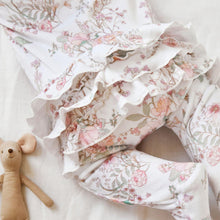 Load image into Gallery viewer, Cream Floral Baby Velour Sleepsuit (0mth-18mths)