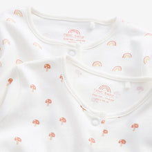 Load image into Gallery viewer, Cream 4 Pack Baby Printed Sleepsuits (0mth-12mths)