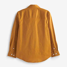Load image into Gallery viewer, Ochre Yellow Long Sleeve Oxford Shirt (3-12yrs)