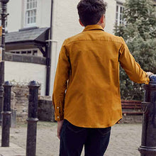 Load image into Gallery viewer, Ochre Yellow Long Sleeve Oxford Shirt (3-12yrs)