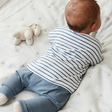 Load image into Gallery viewer, Blue Elephant 2 Piece Baby T-Shirt And Leggings Set (0mth-18mths)