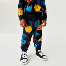 Load image into Gallery viewer, Black Shapes All-Over Print Jersey Sweatshirt And Joggers Set (3mths-5yrs)