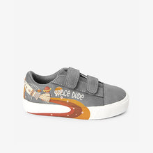 Load image into Gallery viewer, Mid Grey Rocket Strap Touch Fastening Shoes (Younger Boys)