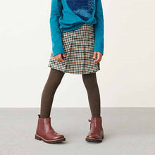 Load image into Gallery viewer, Teal Blue Check Skirt And Tights Set (3-12yrs)