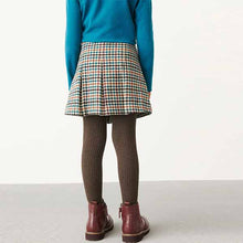 Load image into Gallery viewer, Teal Blue Check Skirt And Tights Set (3-12yrs)