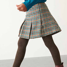 Load image into Gallery viewer, Teal Blue Check Skirt And Tights Set (3-12yrs)