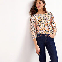 Load image into Gallery viewer, Pink Floral Crew Neck Jumper