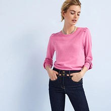 Load image into Gallery viewer, Pink Crew Neck Jumper
