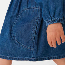 Load image into Gallery viewer, Blue Denim Dress (3mths-6yrs)