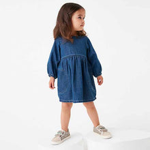 Load image into Gallery viewer, Blue Denim Dress (3mths-6yrs)