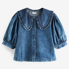 Load image into Gallery viewer, Blue Denim Collar Blouse (3-12yrs)