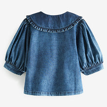 Load image into Gallery viewer, Blue Denim Collar Blouse (3-12yrs)