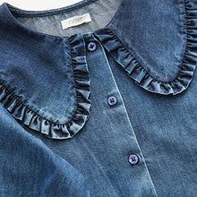 Load image into Gallery viewer, Blue Denim Collar Blouse (3-12yrs)