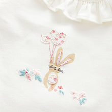 Load image into Gallery viewer, Pink Bunny/Floral Baby Long Sleeve T-Shirts 3 Pack (0 mth-18mths)