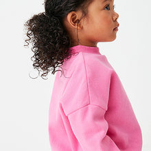 Load image into Gallery viewer, Bright Pink Sweatshirt Soft Touch Jersey (3mths-5yrs)
