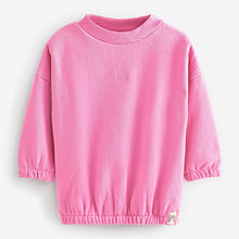 Load image into Gallery viewer, Bright Pink Sweatshirt Soft Touch Jersey (3mths-5yrs)