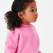 Load image into Gallery viewer, Bright Pink Sweatshirt Soft Touch Jersey (3mths-5yrs)
