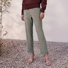Load image into Gallery viewer, Monochrome Check Taper Leg Trousers