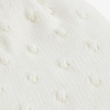 Load image into Gallery viewer, White Lightweight Knitted Pom Pom Hat (3mths-6yrs)