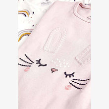 Load image into Gallery viewer, Lilac 2 Pack Bunny Rainbow Sleepsuits (0mths-18mths) - Allsport