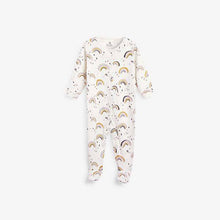 Load image into Gallery viewer, Lilac 2 Pack Bunny Rainbow Sleepsuits (0mths-18mths) - Allsport