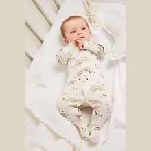 Load image into Gallery viewer, Lilac 2 Pack Bunny Rainbow Sleepsuits (0mths-18mths) - Allsport