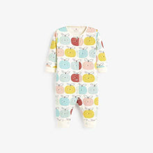 Load image into Gallery viewer, Multi 3 Pack Rainbow Apple Footless Sleepsuits (0mths-12mths) - Allsport