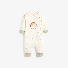 Load image into Gallery viewer, Multi 3 Pack Rainbow Apple Footless Sleepsuits (0mths-12mths) - Allsport