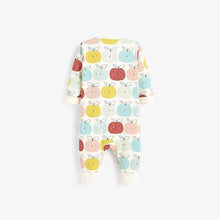 Load image into Gallery viewer, Multi 3 Pack Rainbow Apple Footless Sleepsuits (0mths-12mths) - Allsport