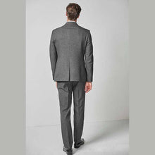 Load image into Gallery viewer, Grey Tailored Fit Puppytooth Suit: Jacket - Allsport