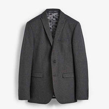Load image into Gallery viewer, Grey Tailored Fit Puppytooth Suit: Jacket - Allsport