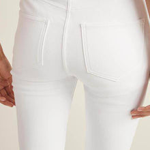 Load image into Gallery viewer, White Jersey Cropped Leggings - Allsport