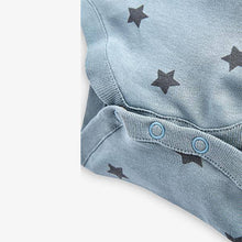 Load image into Gallery viewer, Teal 7 Pack Star Stripe Long Sleeve Bodysuits (0mths-18yrs) - Allsport