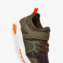Load image into Gallery viewer, Khaki Camouflage Elastic Lace Trainers (Older) - Allsport