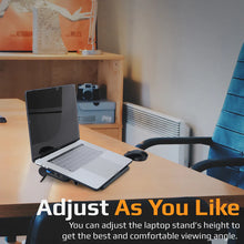 Load image into Gallery viewer, Ergonomic Multi-Level Aluminium Laptop Cooling Stand with Dual USB Ports