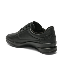 Load image into Gallery viewer, Women's Comfort Brandy Sneakers Leather Top Black