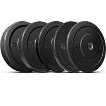 Load image into Gallery viewer, Black Rubber Olympic Bumper Plates - Pair - Allsport