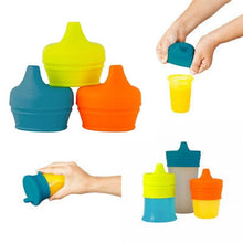 Load image into Gallery viewer, SNUG Spout Universal Silicone Sippy Lids-3pcs-Red-Blue-Purple - Allsport